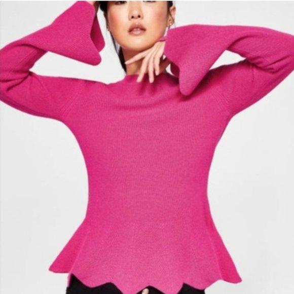 Ted Baker Bobbe Peplum Sweater - Picture 1 of 6